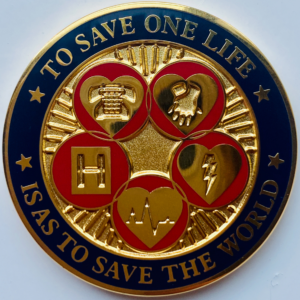 Cardiac Arrest Save Challenge Coin