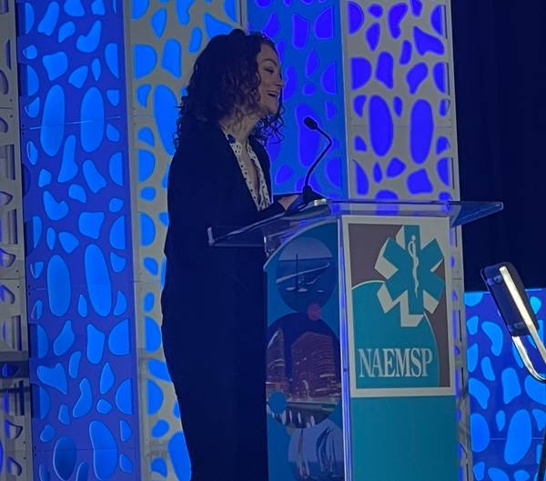 Kristin speaking at Keynote