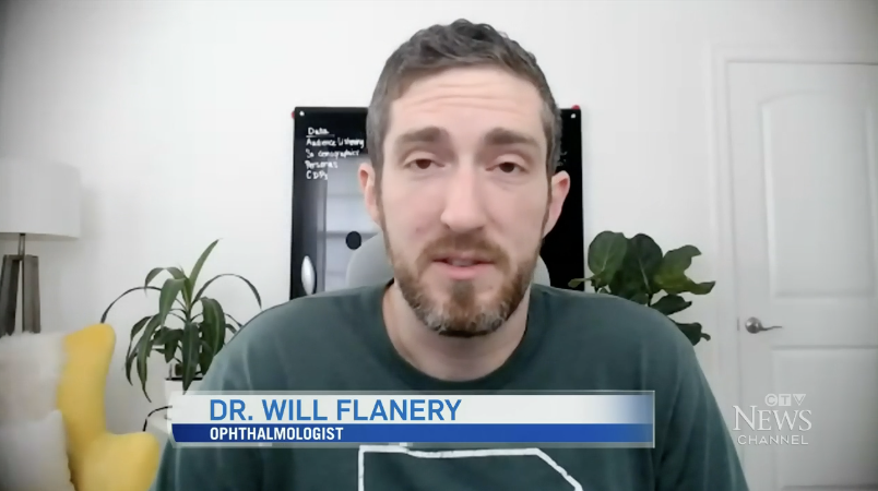 Dr Glaucomflecken on the news