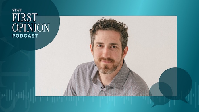 Dr Glaucomflecken headshot on STAT podcast